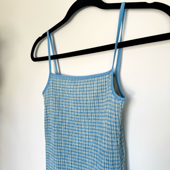 Aritzia Wilfred Jazz Seersucker Gingham Check mini dress - Picture 7 of 9